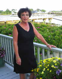 Carol at hher home in Cape Porpoise, Maine